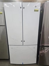GE GNE25JGKWW 33" White 24.7 Cu. Ft. French Door Refrigerator NOB #158237