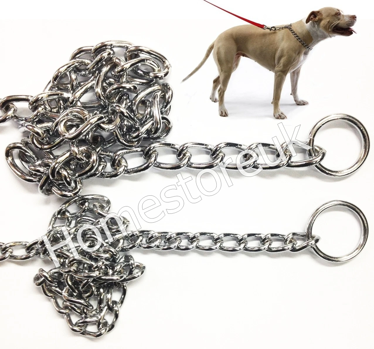 QUALITY CHOKE CHOKER CHECK CHAIN FOR PET PUPPY DOG COLLAR METAL STEEL CHROME