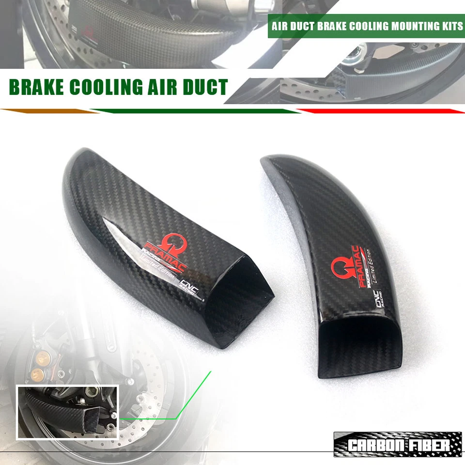 Cubierta de conducto de aire del enfriador de disco de freno GP de fibra de carbono para DUCATI HYPERMOTARD 796 Foto 4 de 4