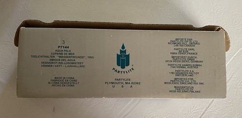 Set of 3 Retired Partylite Aqua Pals Floating Tealight Candle Holders BSC2 - Picture 5 of 5
