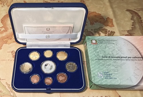 ITALIA 2006 - Serie Divisionale + 5 Euro Argento 60° Anniversario Repubblica - Foto 5 di 8