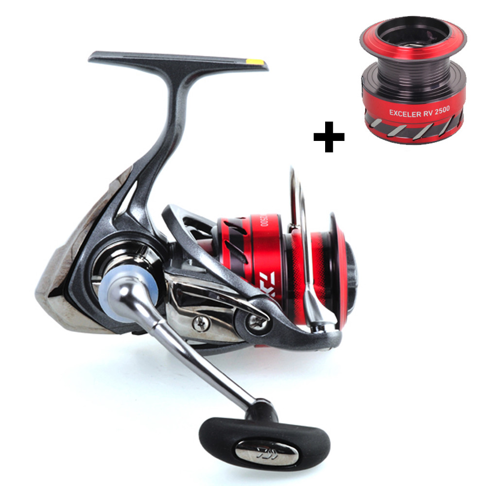 Daiwa EXCELER RV Spinning Reel 8 Bearing With Extra Spool New In Box 25004000 Daiwa EXCELER RV Spinning Reel 8 Bearing With Extra Spool 25004000 New In Box 25004000 Spool 216e1c