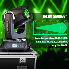 230W 7R Moving Head Lighting DMX 24Prism Gobo Beam Stage Lighting Effect Wedding