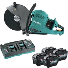 Makita 80V Max (2x 40V Max) XGT 14-Inch Power Cutter Kit & Four 8.0Ah Batteries