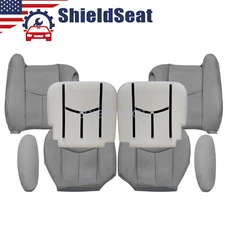 For 2003-2006 Cadillac Escalade Top & Bottom Perforated Seat Cover / Cushion Pad