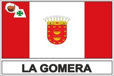 Autocollant sticker drapeau  la gomera