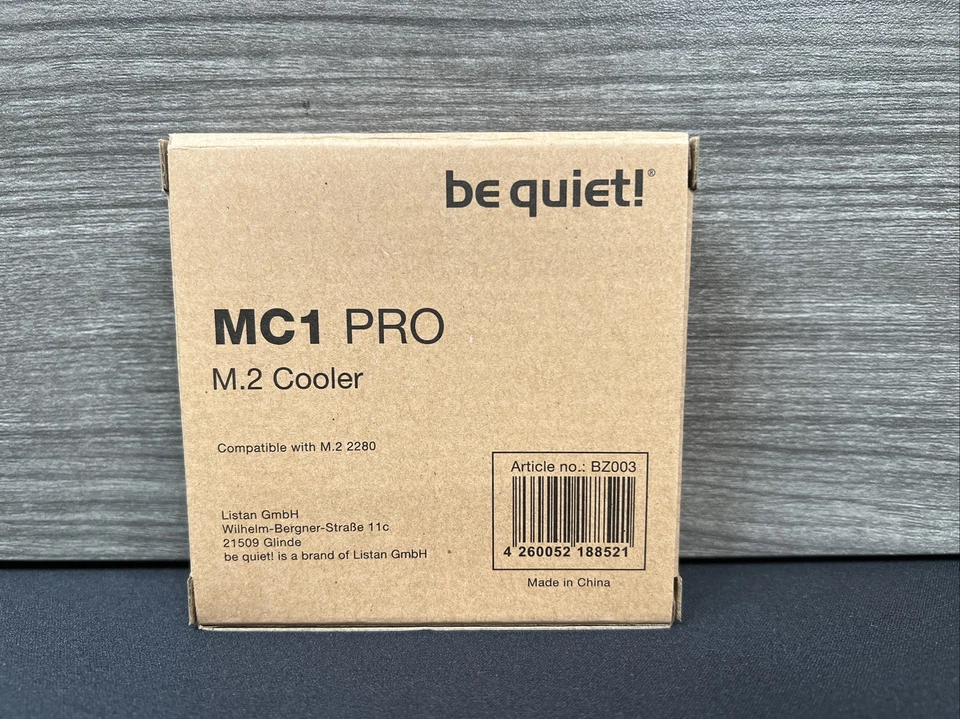be quiet! MC1 Pro M.2 SSD enfriador, disipador de calor con tubo de calor (BZ003) ¡Nuevo! Foto 2 de 2