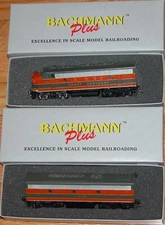 HO BACHMANN PLUS 31207 31210 EMD F7A F7B SET GREAT NORTHERN GN # 316A 314B