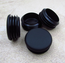 QTY 4 Plastic 1-5/8" Inch, 14-20 Gauge Round Tube End Cap Insert Plug Glide