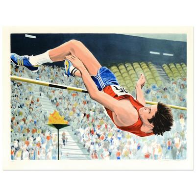   William Nelson - ''Bruce Jenner's High Jump'' Limited Edition Serigraph  AP 