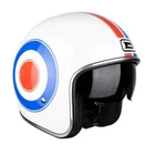 G-Mac Rebel Evo Plain Open Target White Red Blue With Sun Visor