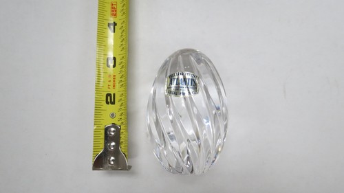ATLANTIS FULL LEAD CRYSTAL MADE IN PORTUGAL EGG PAPERWEIGHT - Picture 5 of 5