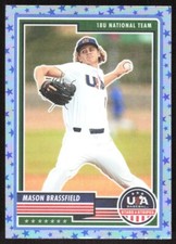 2023 4296A Panini Stars & Stripes BLUE STAR EMOJI PRIZM Mason Brassfield USA #4