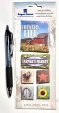 Farmer's Market Stickers Scrapbooking Embellishment Card Paper House