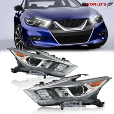 Full LED Headlights For Nissan Maxima 2016-18 Chrome Housing Left+Right Side