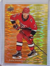 Andrei Svechnikov 2023-24 UD Allure ORANGE-YELLOW card #’d /199 Hurricanes