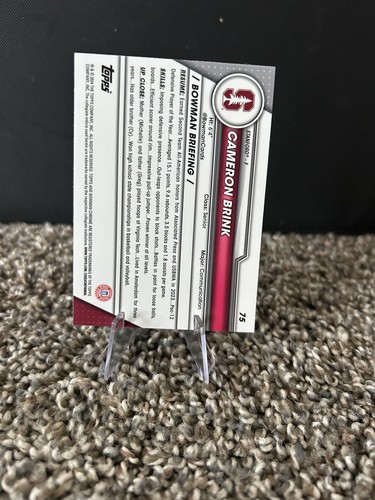 Cameron Brink 2023-24 Bowman U Chrome Basketball 1st Bowman #75 - Bild 2 von 2