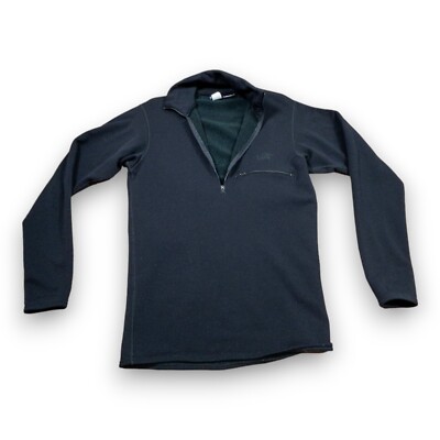 Lowe Alpine Fleece Jacket Women's Medium Black Polyester Long Sleeve Quarter Zip