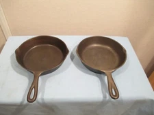 Vintage Birmingham Stove & Range and Lodge Cast Iron Pan (PAIR)