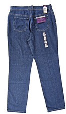 Gloria Vanderbilt Women Amanda Classic Tapered Leg Stretch Average Jeans Size 12