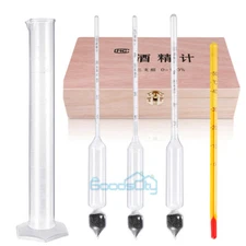 3x Alcohol Proof Tralle Hydrometer Meter Moonshine Distilling Scale 100%