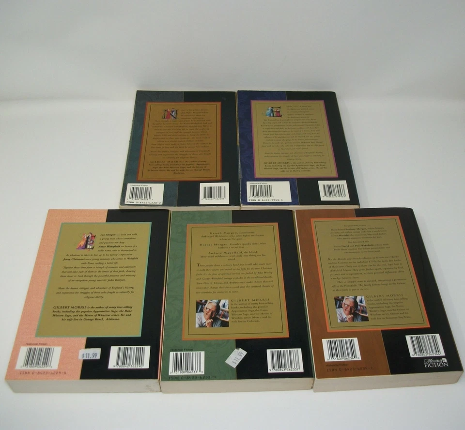 Lot of 5 THE WAKEFIELD DYNASTY Series Gilbert Morris Books #1-2 & #4-6 Paperback - Image 3 of 4