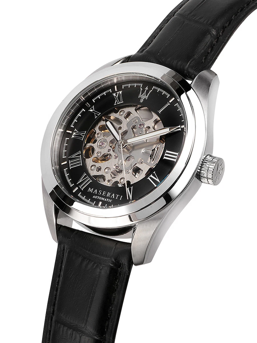 Maserati R8821112004 Traguardo Automatic Mens Watch 45mm 10ATM