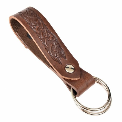 Rockzipfel Halter - geprägt, Rockhalter Rock Kleid LARP Mittelalter Gürtel Leder - 第 1/2 張圖片