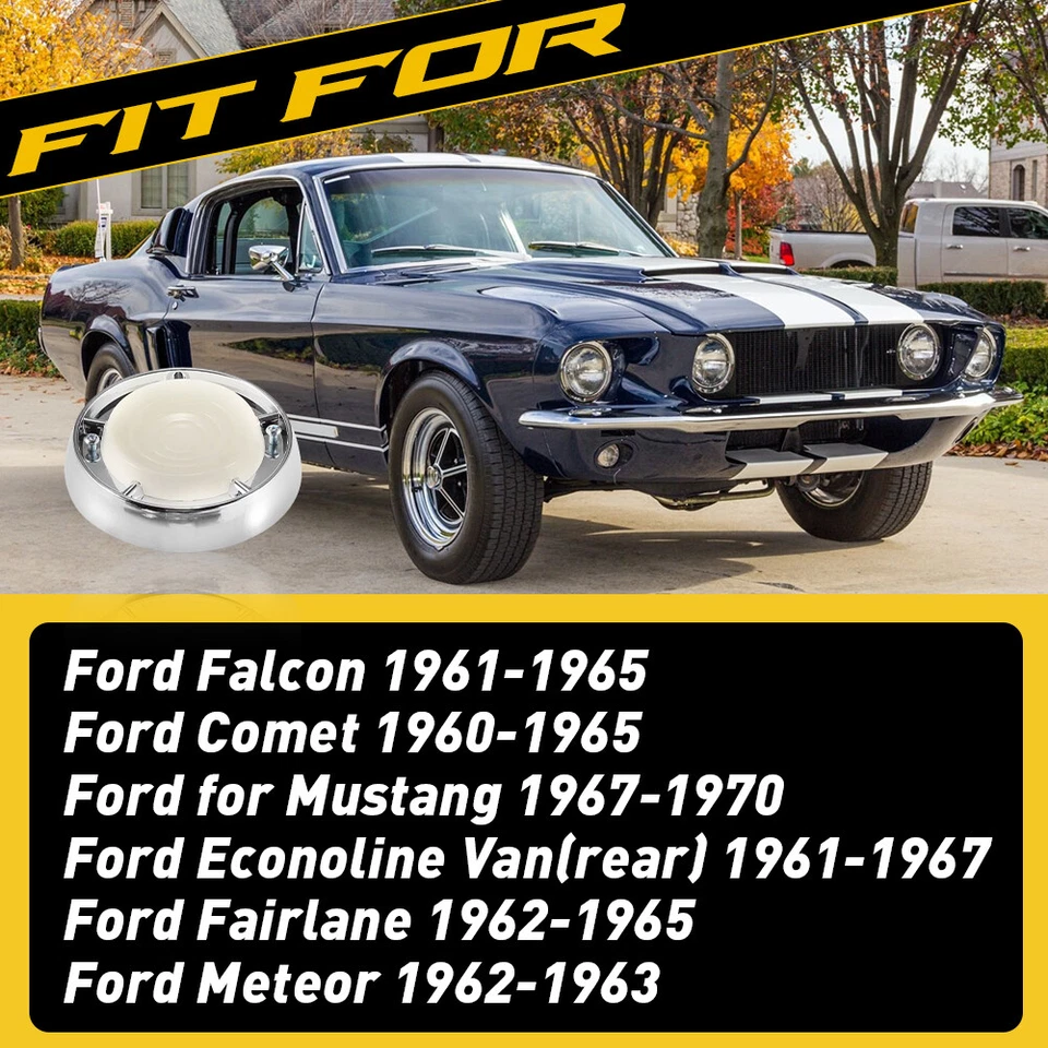 Для 1961 - 1965 Ford Falcon Mustang Comet купол света объектив и ободок Sprint F - Изображение 2 из 4
