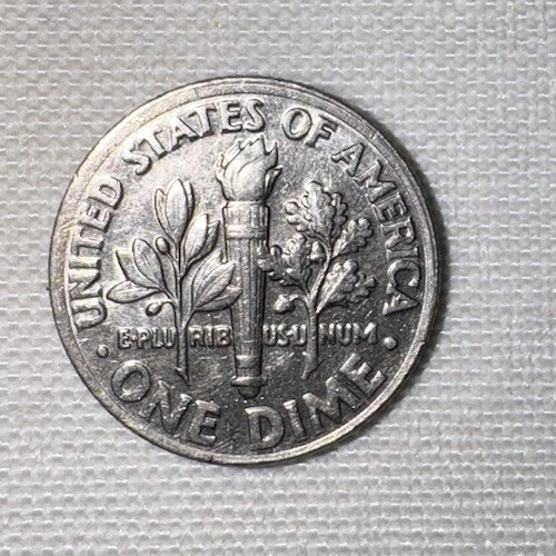 1997 Roosevelt Dime Off Center Dime Wide Rim U. S. Mint Error - Image 3 of 4