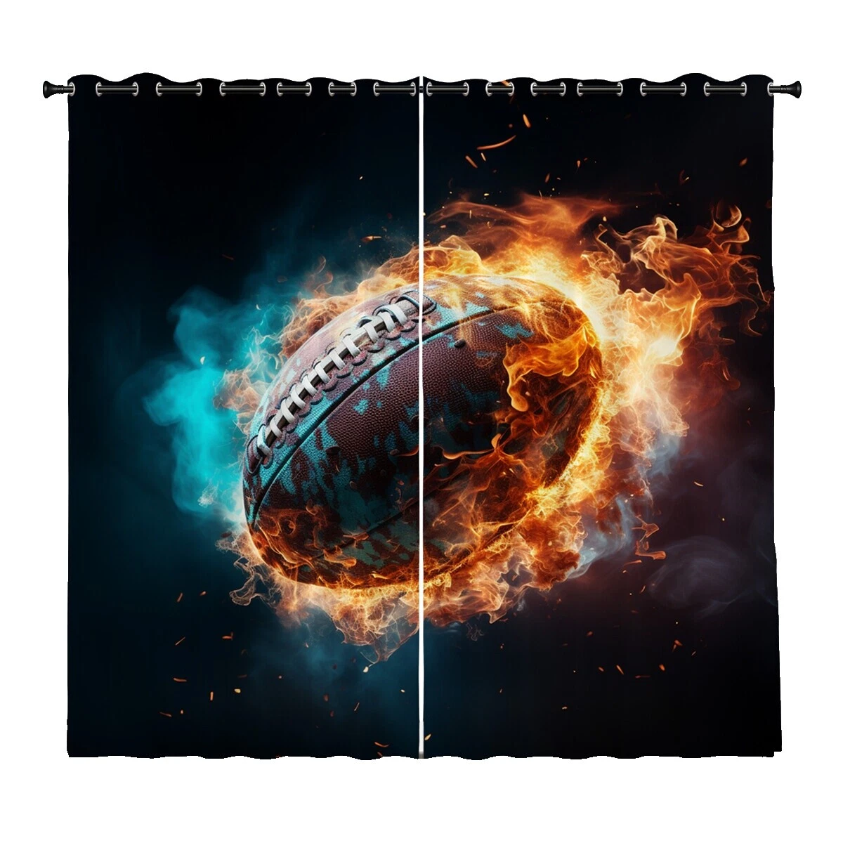 Спортивные шторы и портьеры из полиэстера с современным окном