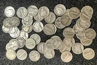 One roll of 50 Mercury Silver Dimes 1916 - 1945 Good - Very Fine VF