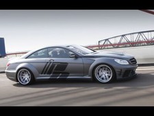 Cars design motion black edition mercedes benz Desk Mat Stitched