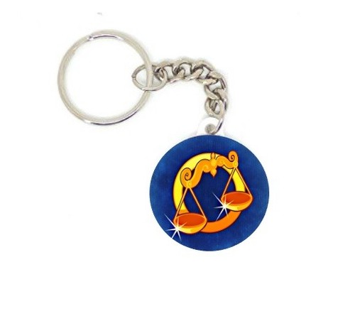 Porte clé badge signe astrologique idée cadeaux 37 mm - Picture 10 of 13