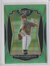 2021 Select Jake Cronenworth RC Premier Level Neon Green Prizm #d 20/99 Padres