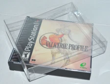 30 Double Video Game Plastic Protectors Cases Display For Sony PlayStation 1 PS1