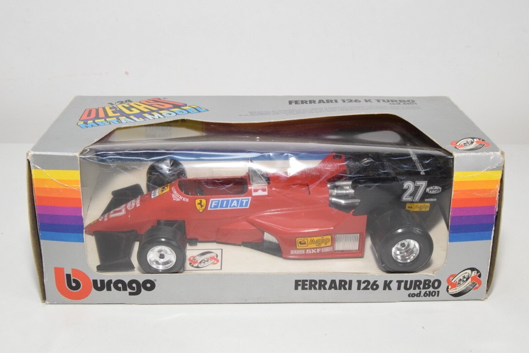 Bburago Ferrari 126 C4 Turbo 1/24(赤) Bburago Ferrari 126 C4 Turbo 1/24(赤) BURAGO 6111 Scale 1/24