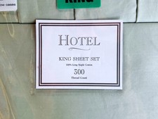 6-pc Hotel Signature Cotton King Size Sheet Set 300 Thread Count 2 bonus PC's