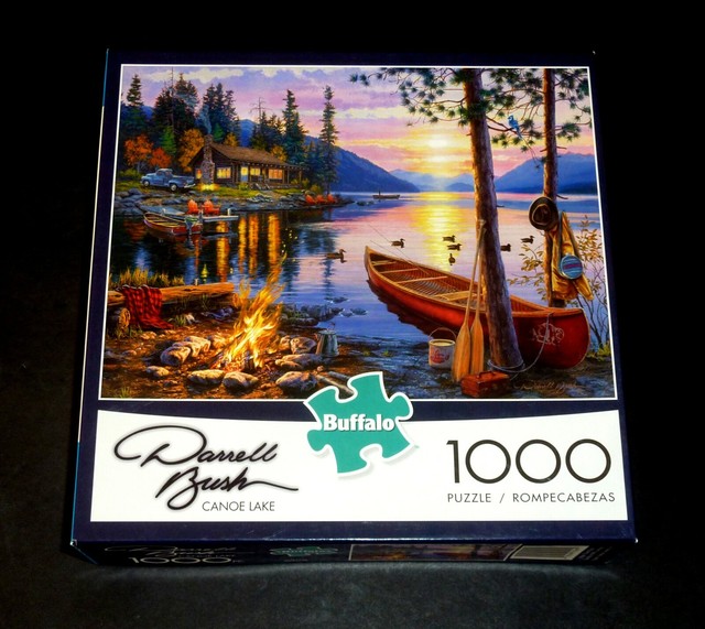 buffalo games darrell bush canoe lake 1000 piece jigsaw puzzle