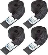 Cartman 1" x 15'Lashing Straps with Adjustable Cam Buckle 4 Pack