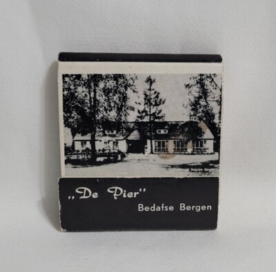 Vintage Matchbook De Pier Cafe Bedafse Bergen Uden Netherlands Advertising