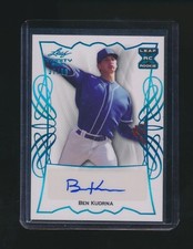 BEN KUDRNA 2021 LEAF TRINITY BLUE AUTO 37/99 #BA-BK1