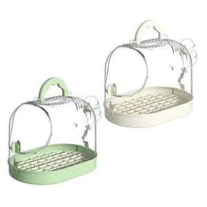 Portable Carriers Parrots Carry Case Cage for Travel&Outdoor Safe Door Lock