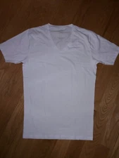 Tommy John Undershirt Cotton Basics Deep V Neck T-Shirt White.Choose Size