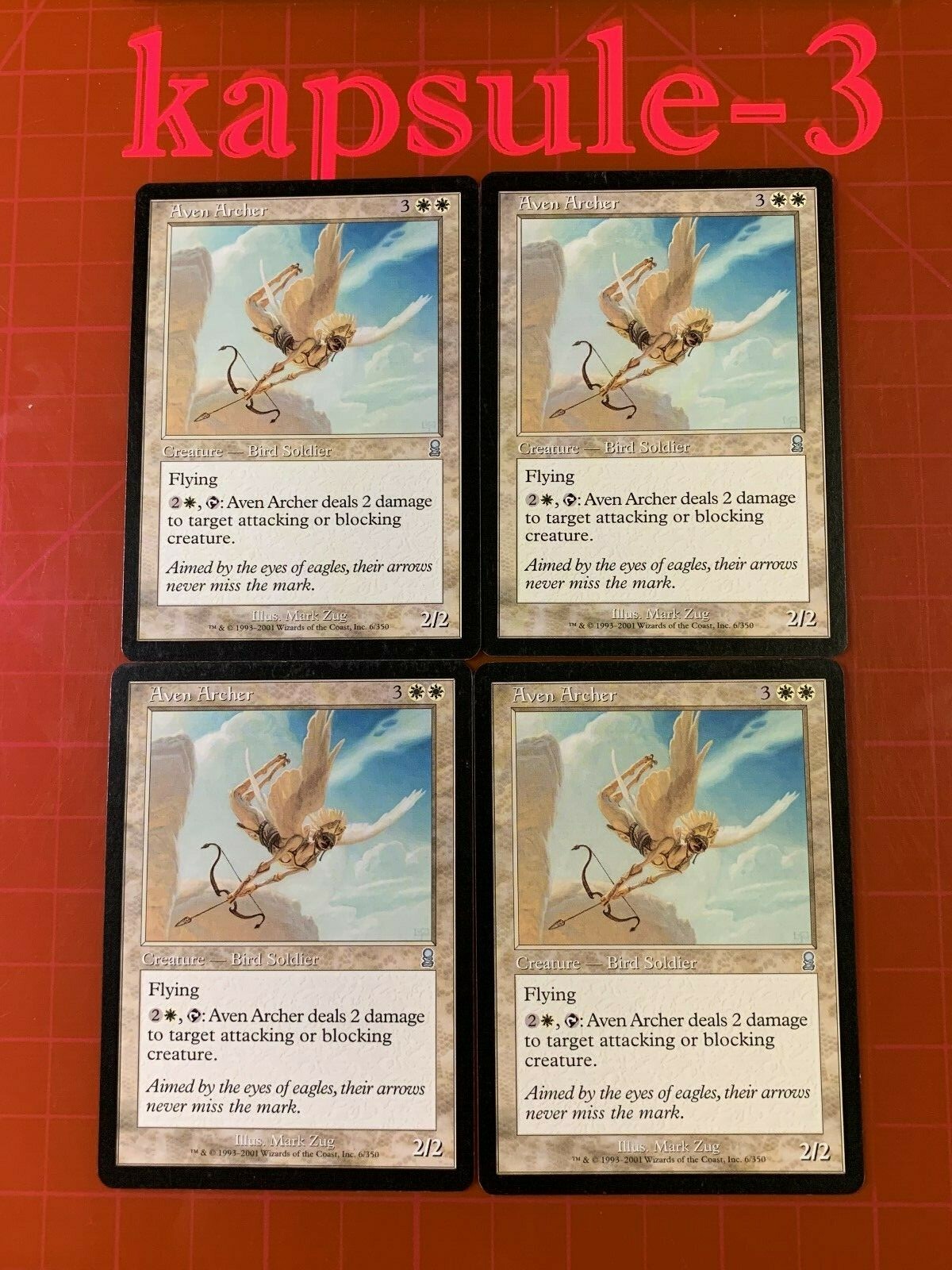 4x Aven Archer Odyssey MTG Magic The Gathering Cards eBay