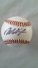 MO VAUGHN Signed Baseball Ball RED SOX mlb opening day FENWAY PARK BOSTON MA