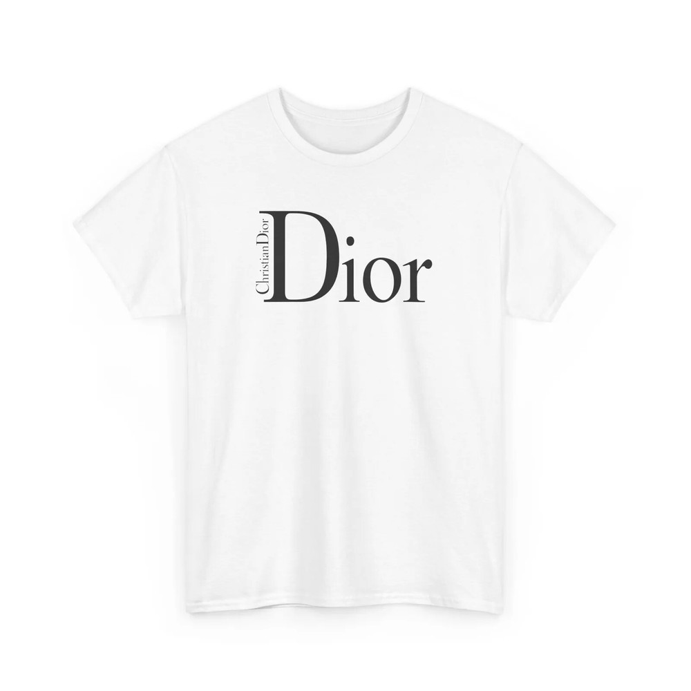 Dior Christian Dior Men Women  White Yellow Sky Blue Tshirt