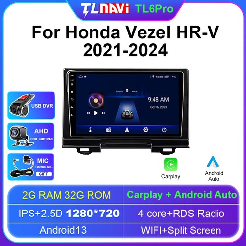 For Honda Vezel HRV 2021-2024 W/ 2K Screen 4G Head Unit Android Player Radio - Picture 24 of 48