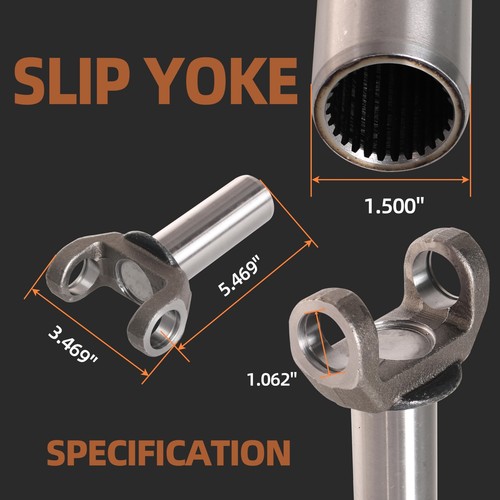 2-3-6081X Slip Yoke 26/27 Spline for GM TH350 700R4 – 1310 Series - Foto 4 di 9