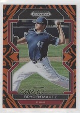 2022 Panini Prizm Draft Picks Tiger Stripes Prizm 96/99 Brycen Mautz #PDP59 0x1